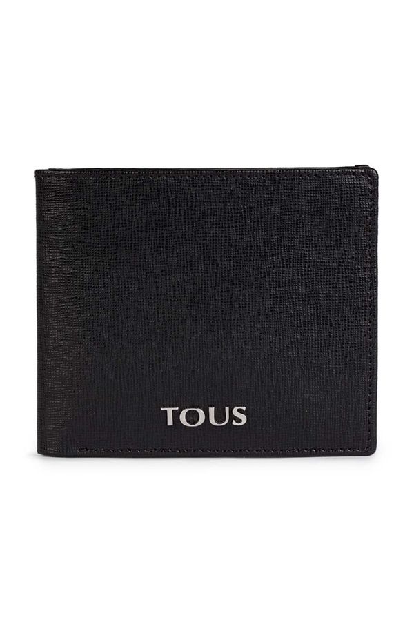 Tous Usnjena denarnica Tous moški, črna barva