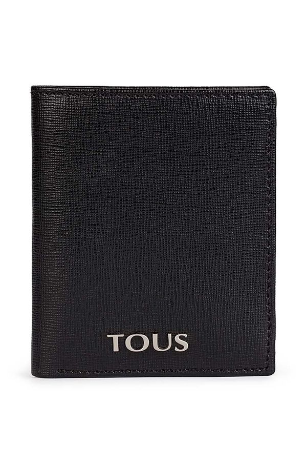 Tous Usnjena denarnica Tous moški, črna barva