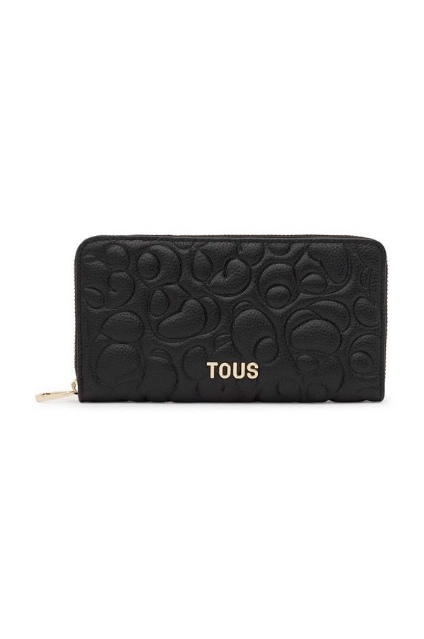 Tous Usnjena denarnica Tous ženska, črna barva, 2002021151