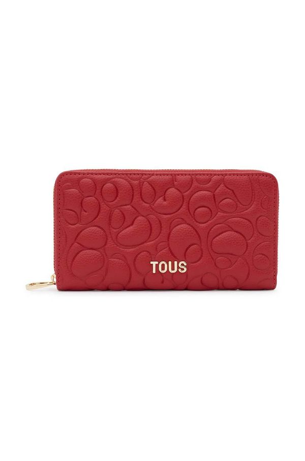 Tous Usnjena denarnica Tous ženska, rdeča barva, 2002021117