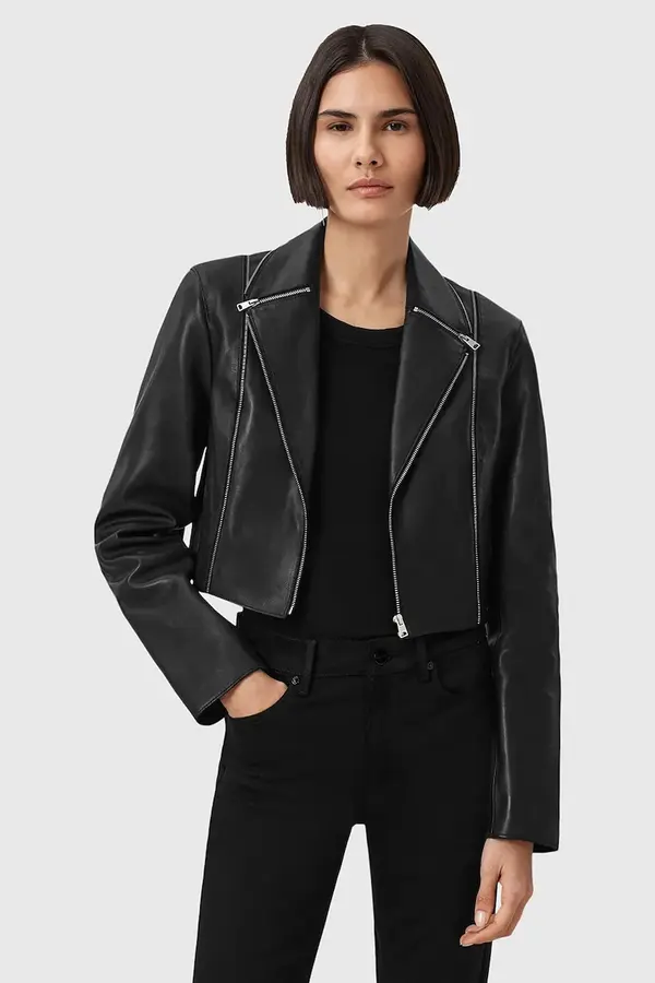 AllSaints Usnjena jakna AllSaints LANDERS