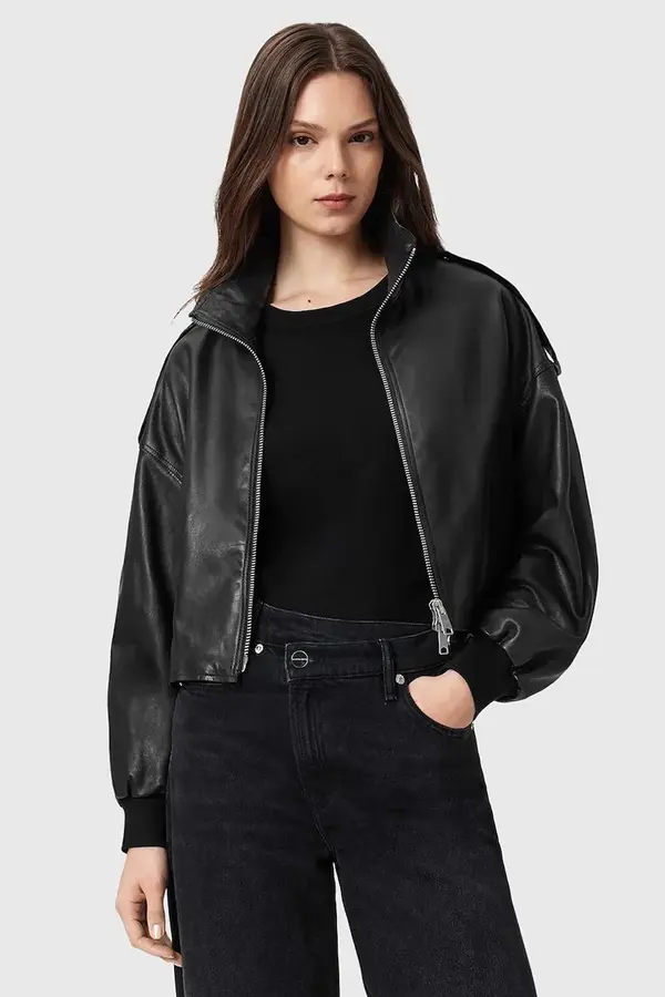 AllSaints Usnjena jakna AllSaints LOWDEN