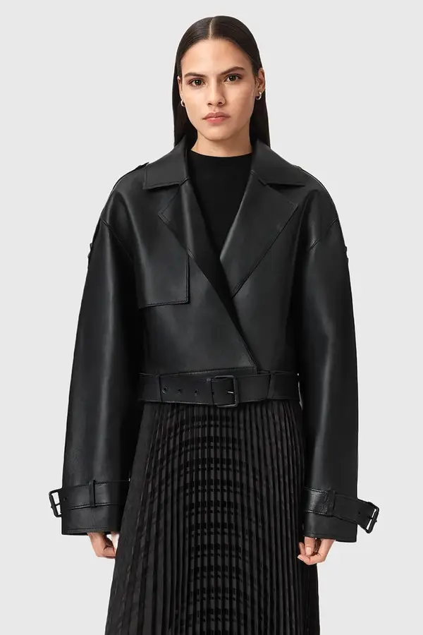 AllSaints Usnjena jakna AllSaints OPHELIA