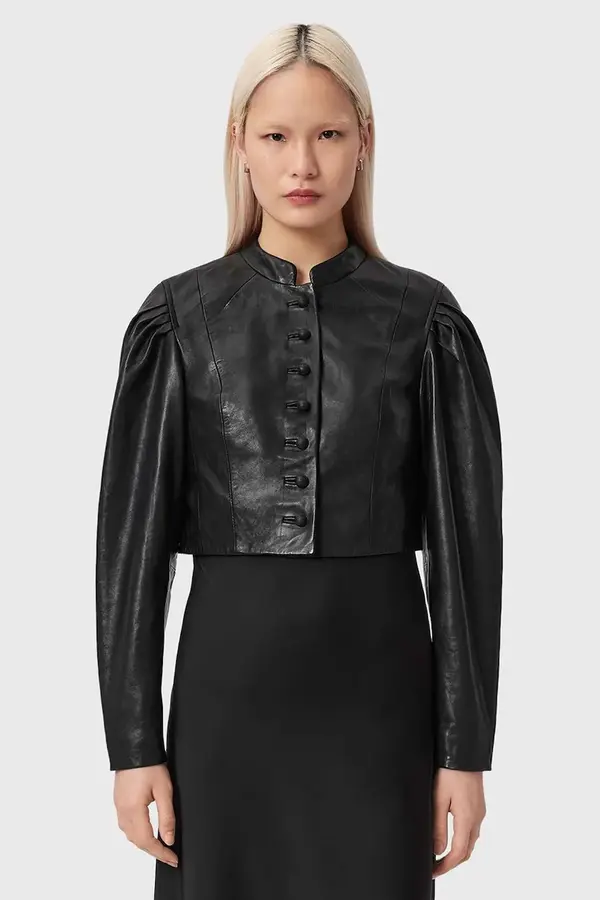 AllSaints Usnjena jakna AllSaints SADIE