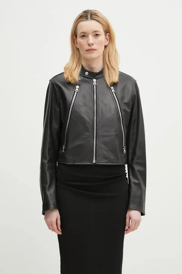MM6 Maison Margiela Usnjena jakna MM6 Maison Margiela