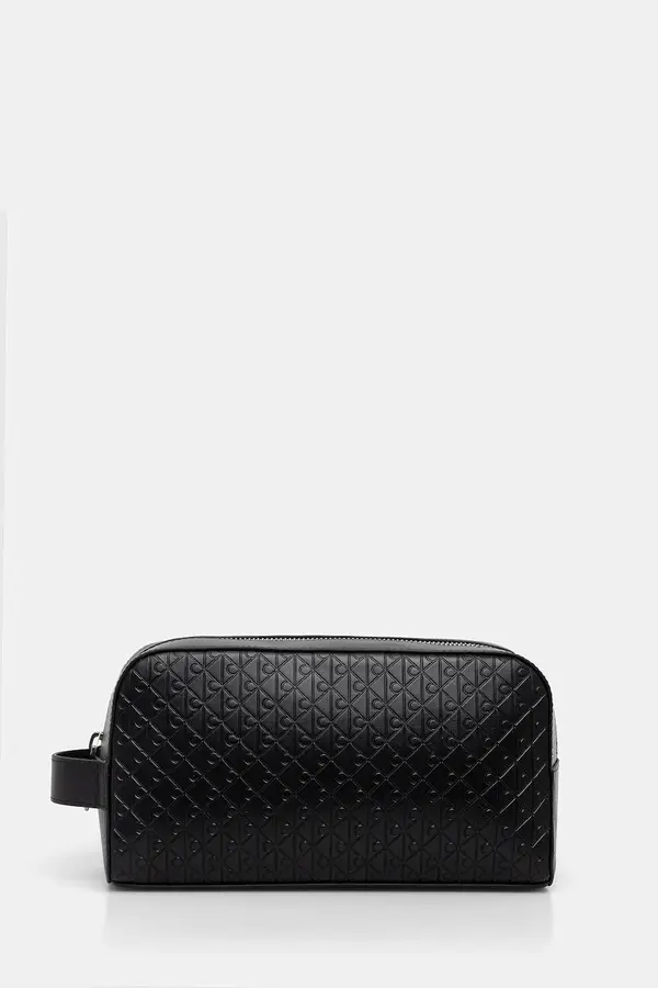 Calvin Klein Usnjena kozmetična torbica Calvin Klein