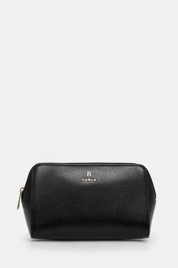 Furla Usnjena kozmetična torbica Furla