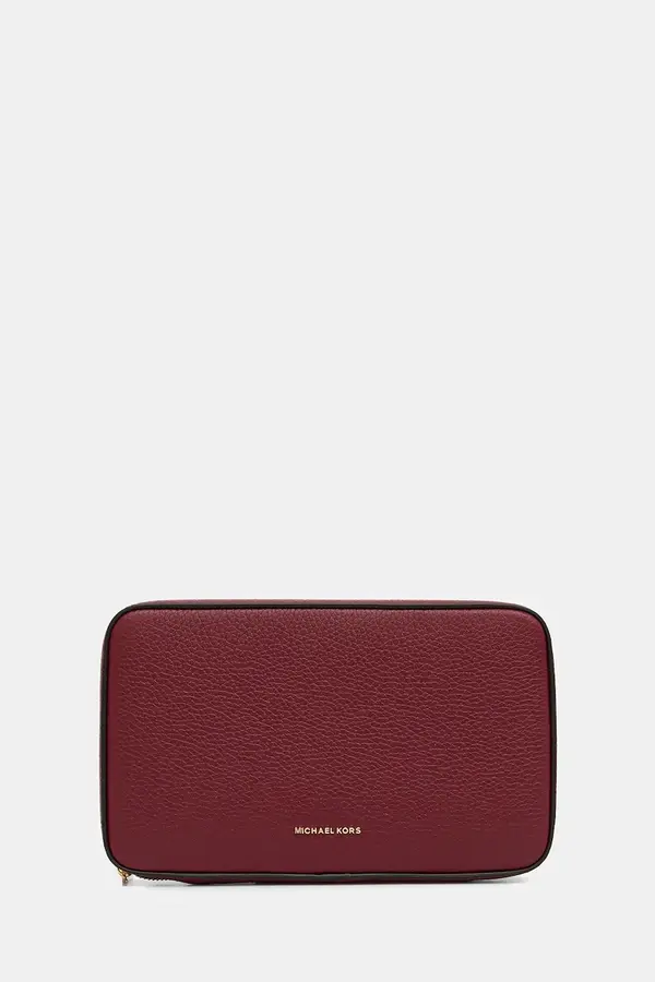 MICHAEL Michael Kors Usnjena kozmetična torbica MICHAEL Michael Kors