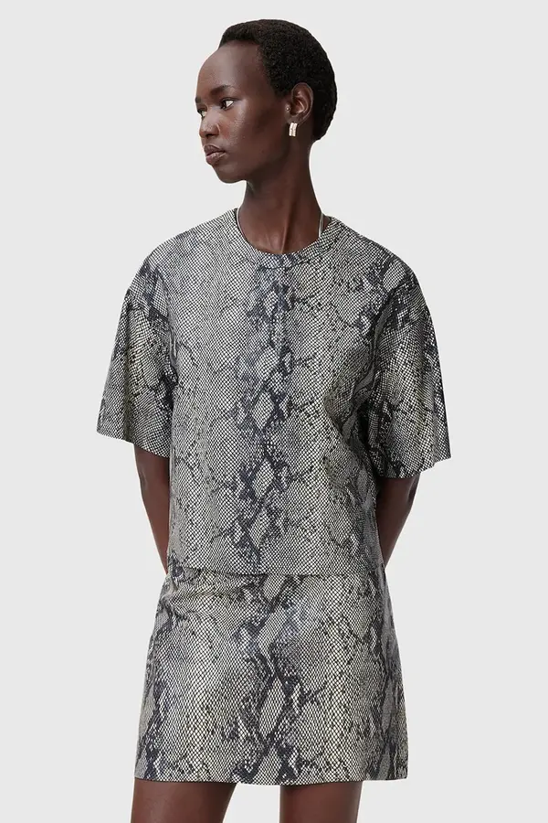 AllSaints Usnjena Majica AllSaints RENAI