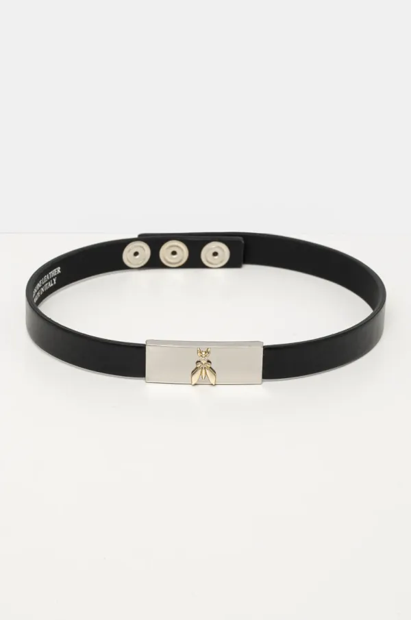 Patrizia Pepe Usnjena ogrlica Patrizia Pepe 8J1722 L048