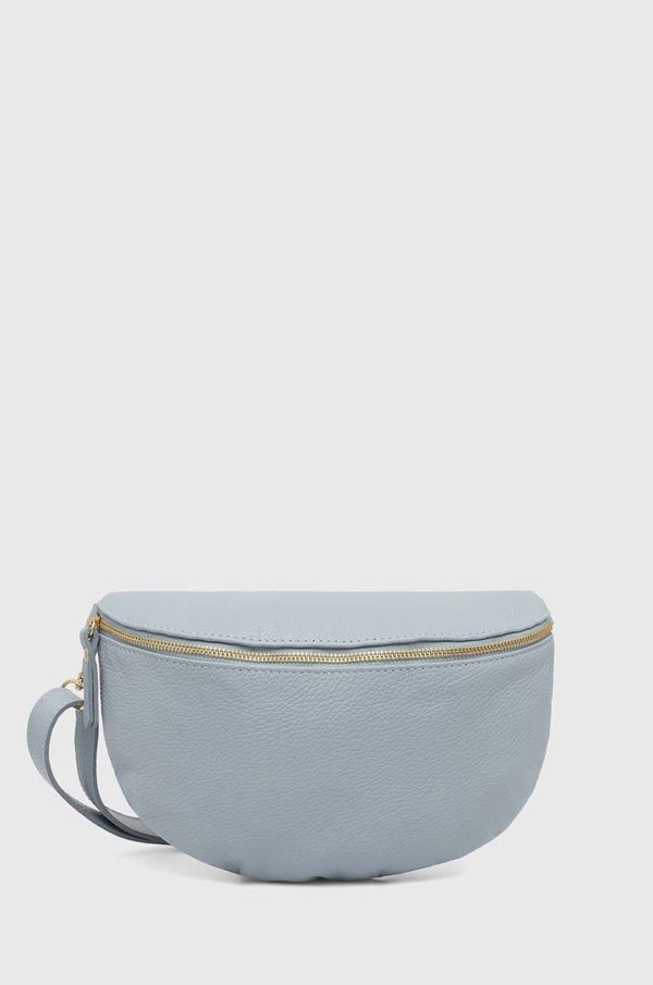 Answear Lab Usnjena opasna torbica Answear Lab bež barva