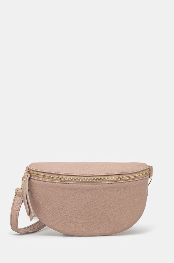 Answear Lab Usnjena opasna torbica Answear Lab roza barva