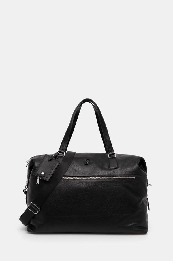 Liu Jo Usnjena torba Liu Jo črna barva, DF4019 P0371