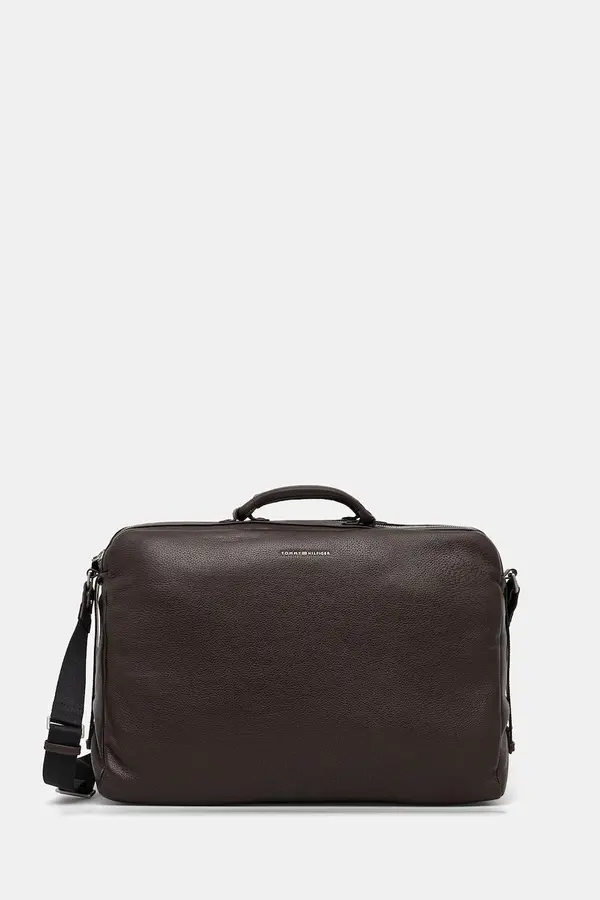 Tommy Hilfiger Usnjena torba Tommy Hilfiger 52 x 34 x 18 cm