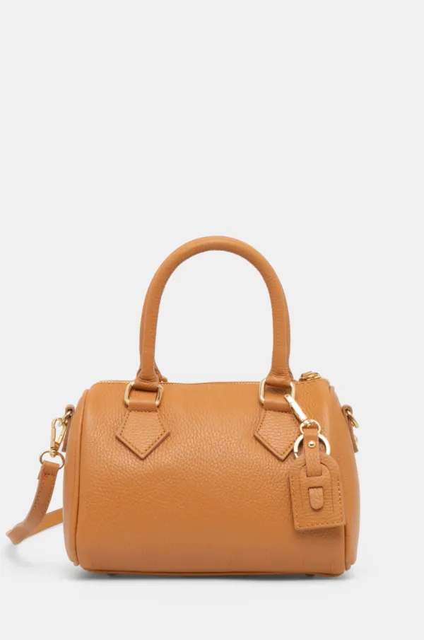 Answear Lab Usnjena torbica Answear Lab rjava barva