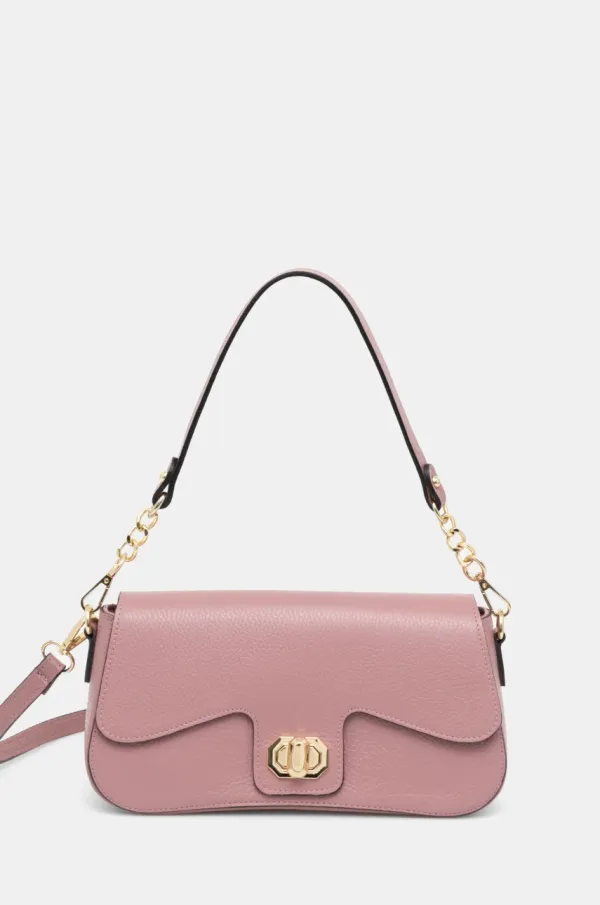 Answear Lab Usnjena torbica Answear Lab roza barva