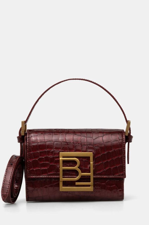 By Far Usnjena torbica By Far Fran bordo barva, MWBTH001CL033BR045PL