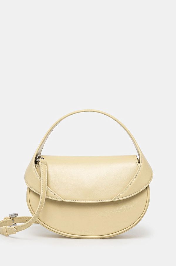 By Far Usnjena torbica By Far Hari bež barva, MWBTH008LL002BG032PL