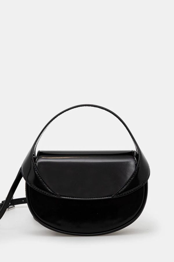 By Far Usnjena torbica By Far Hari črna barva, MWBTH008CL017BK001PL