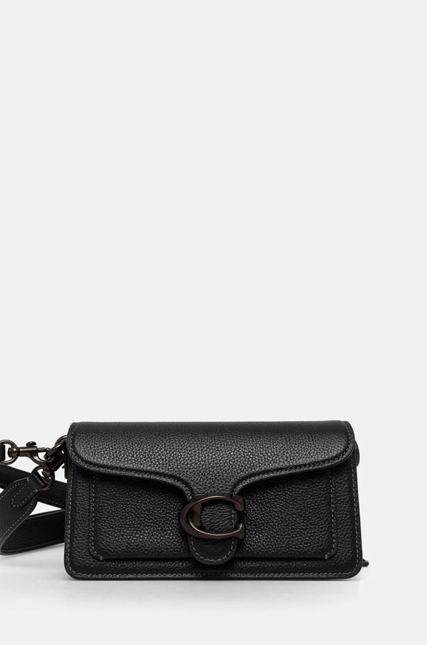 Coach Usnjena torbica Coach Tabby črna barva, CY201