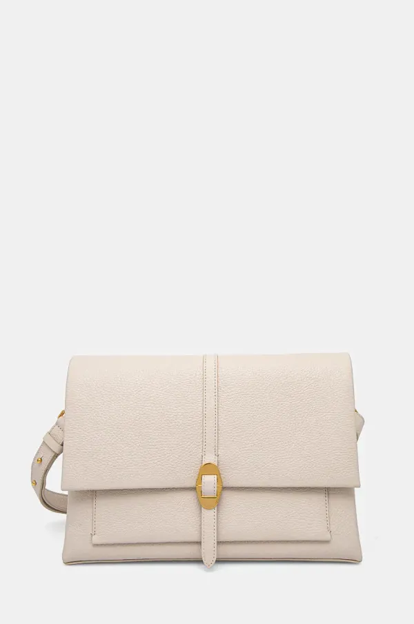 Coccinelle Usnjena torbica Coccinelle COCCINELLEDORIAN bež barva, E1 RCK 12 01 01