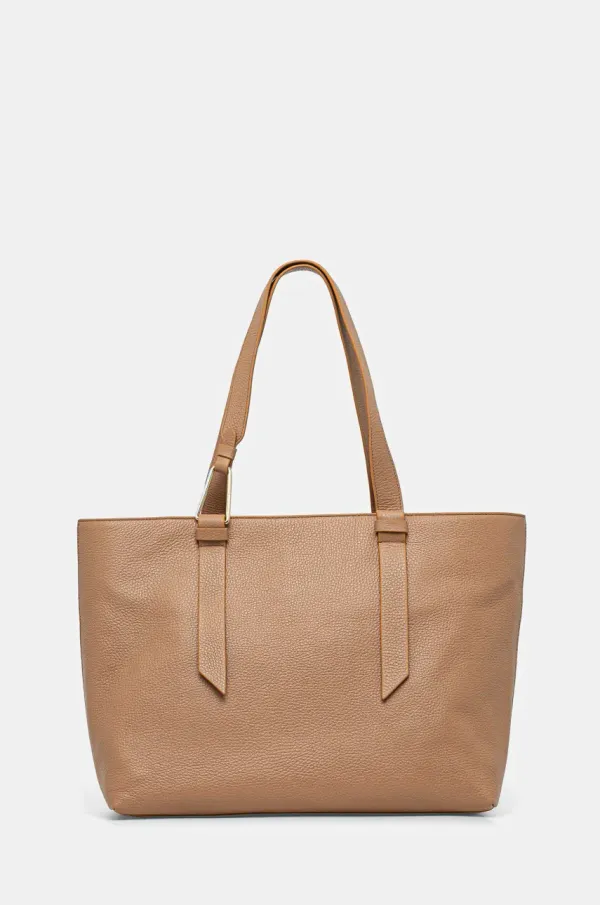 Coccinelle Usnjena torbica Coccinelle COCCINELLEMALORY rjava barva, E1 R1K 11 01 01