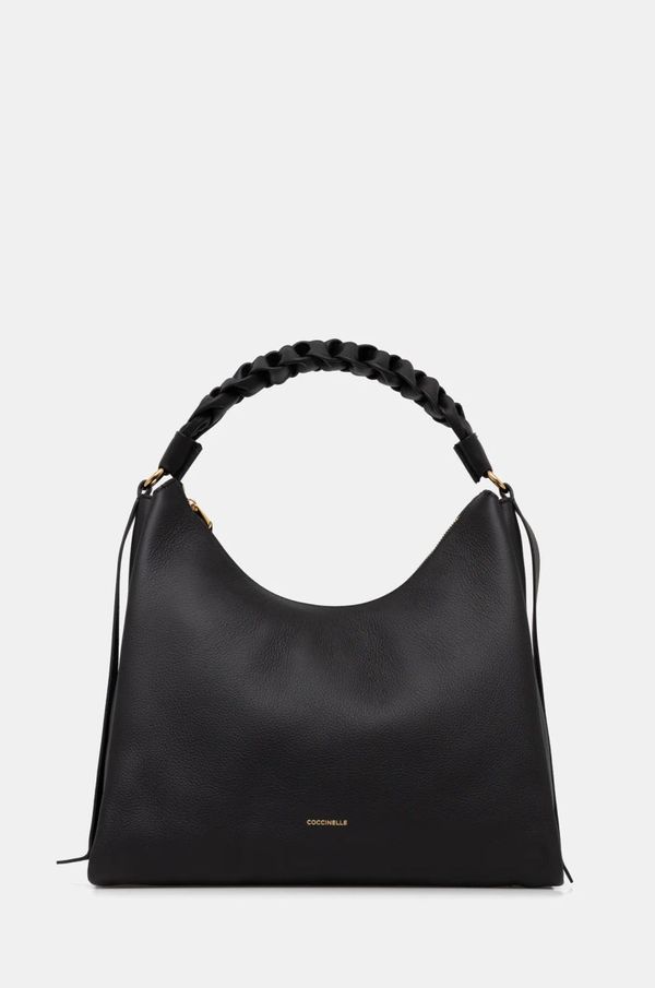 Coccinelle Usnjena torbica Coccinelle črna barva, E1 M50 13 02 01