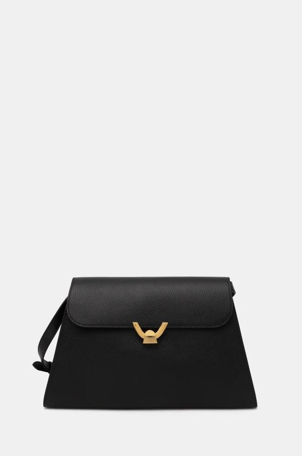 Coccinelle Usnjena torbica Coccinelle črna barva, E1 QTF 12 01 01