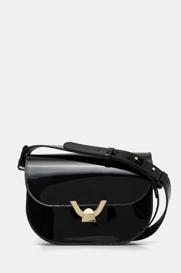 Coccinelle Usnjena torbica Coccinelle črna barva, E1 S7I 15 03 01