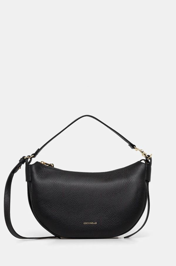 Coccinelle Usnjena torbica Coccinelle črna barva, E1 SHA 13 03 01