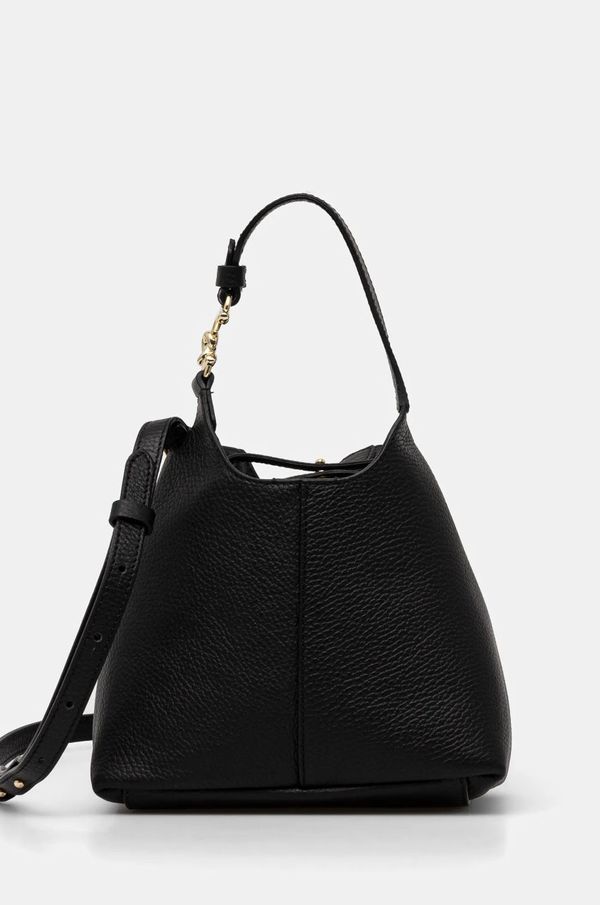 Coccinelle Usnjena torbica Coccinelle črna barva, E1 SHA 58 01 01