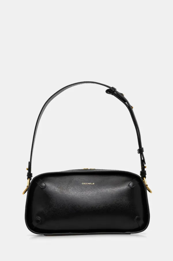 Coccinelle Usnjena torbica Coccinelle črna barva, E1 SKB 12 01 01