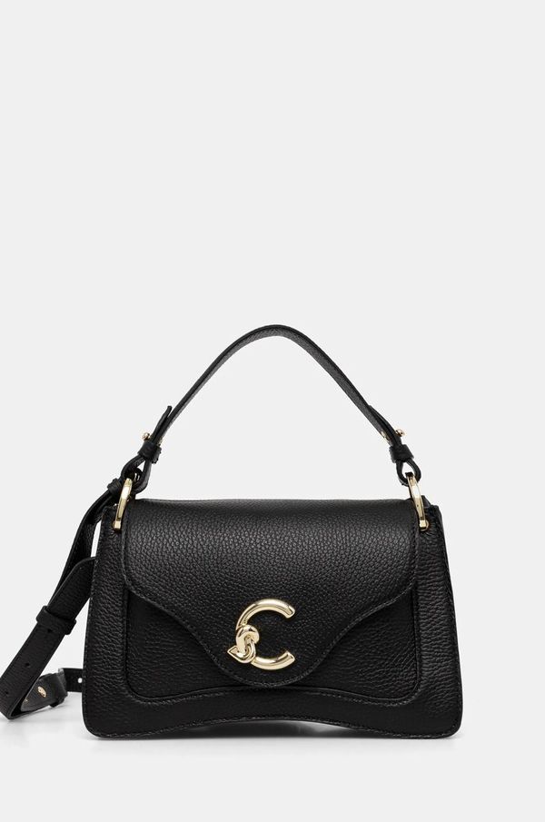 Coccinelle Usnjena torbica Coccinelle črna barva, E1 SSL 18 02 01