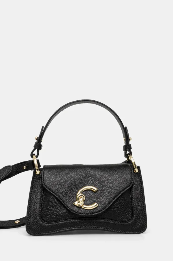 Coccinelle Usnjena torbica Coccinelle črna barva, E1 SSL 18 04 01