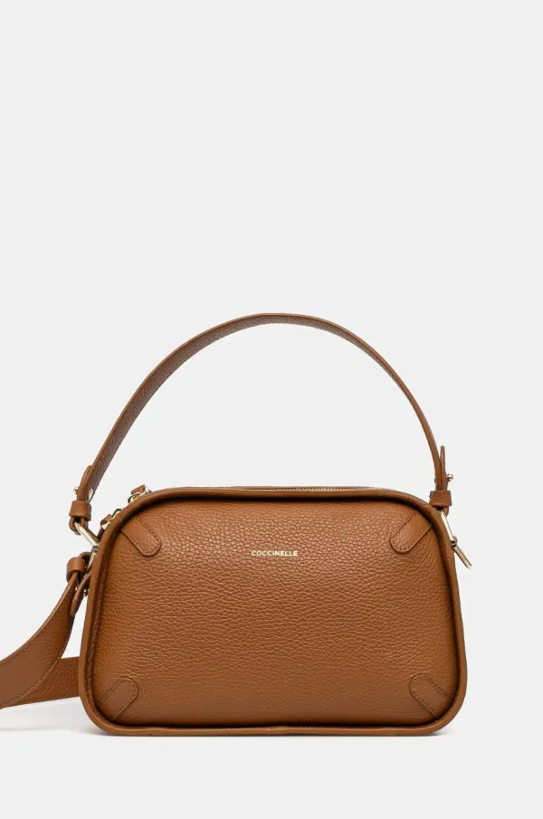 Coccinelle Usnjena torbica Coccinelle rjava barva, E1 SKA 15 01 01