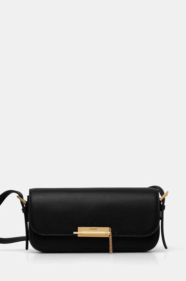 DKNY Usnjena torbica Dkny črna barva, R433KG59