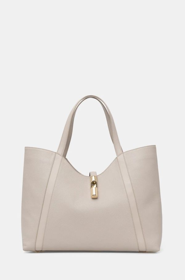 Furla Usnjena torbica Furla bela barva, WB01498 BX3353 VAN00