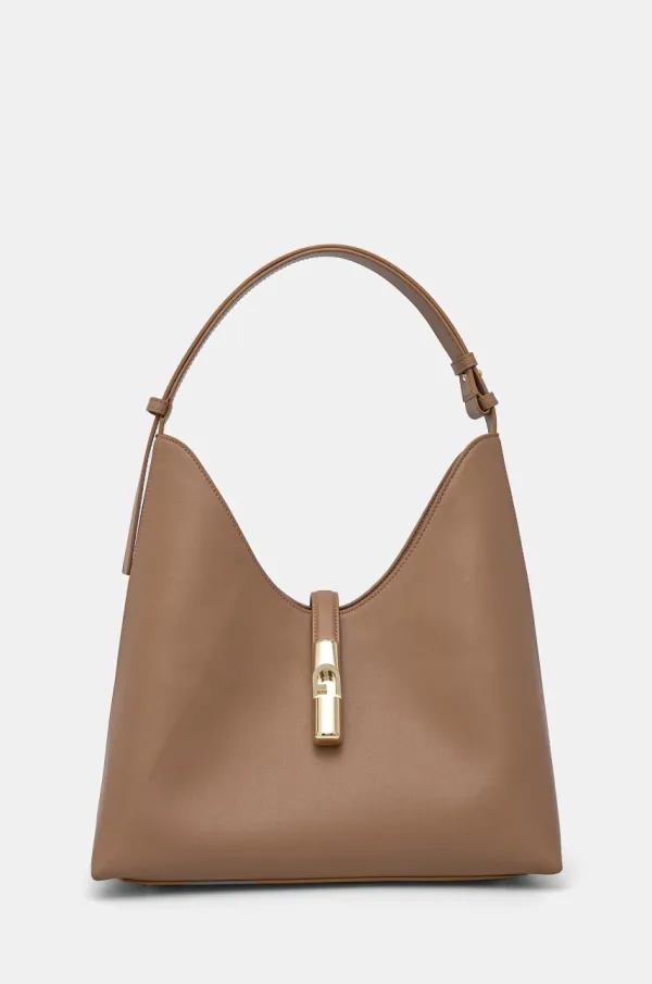 Furla Usnjena torbica Furla bež barva, WB01499 BX3104 YU500