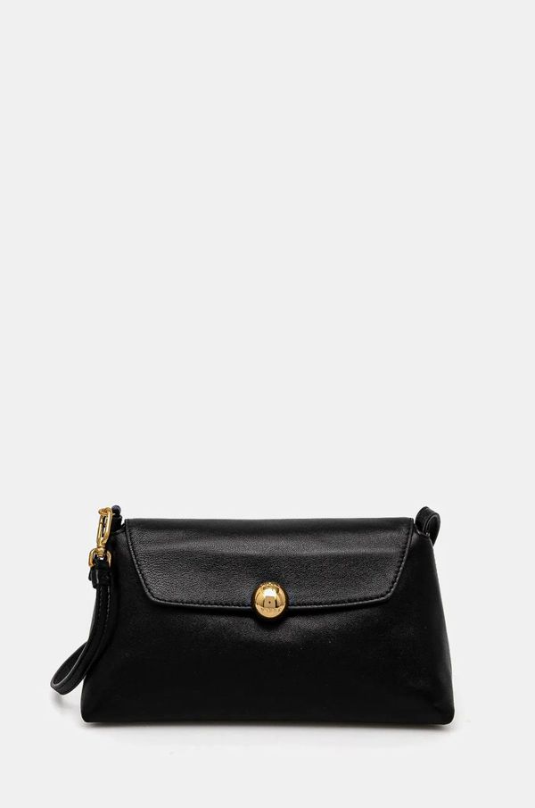 Furla Usnjena torbica Furla črna barva, WE00680 BX2269 O6000