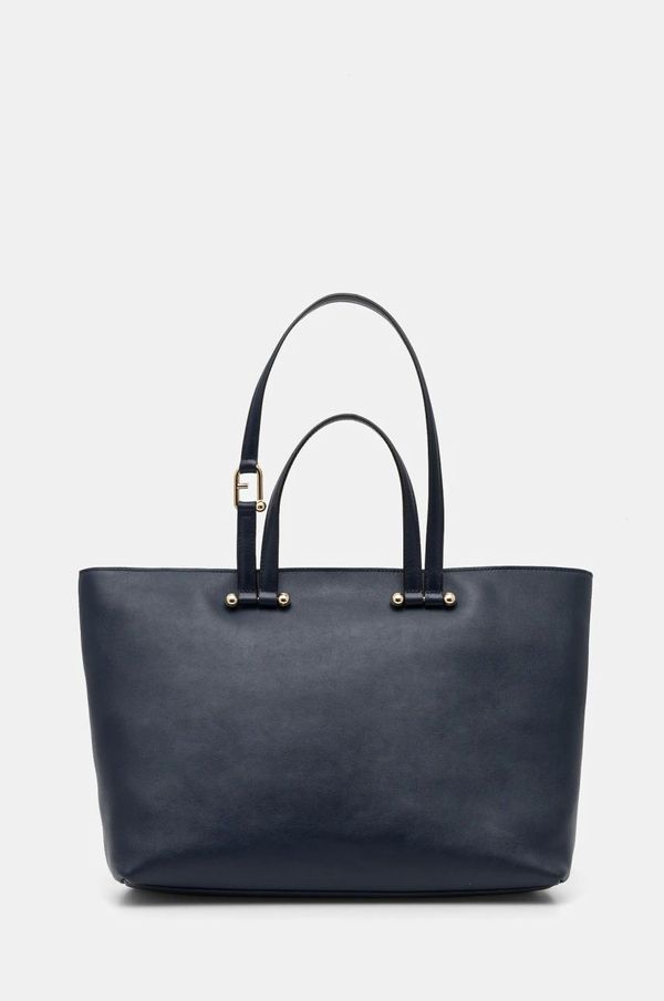 Furla Usnjena torbica Furla mornarsko modra barva, WB01453 BX3169 3923S