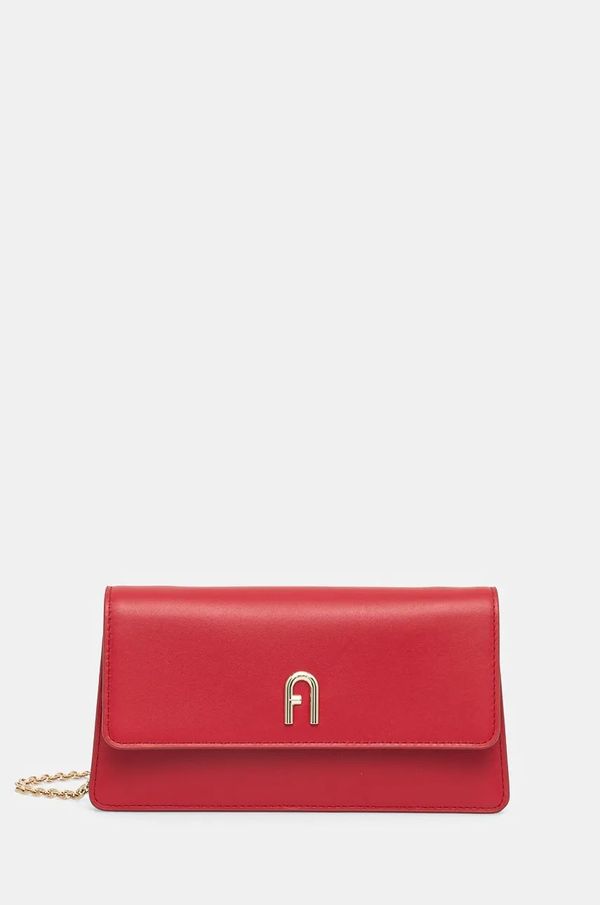 Furla Usnjena torbica Furla rdeča barva, WE00568.AX0733.2673S