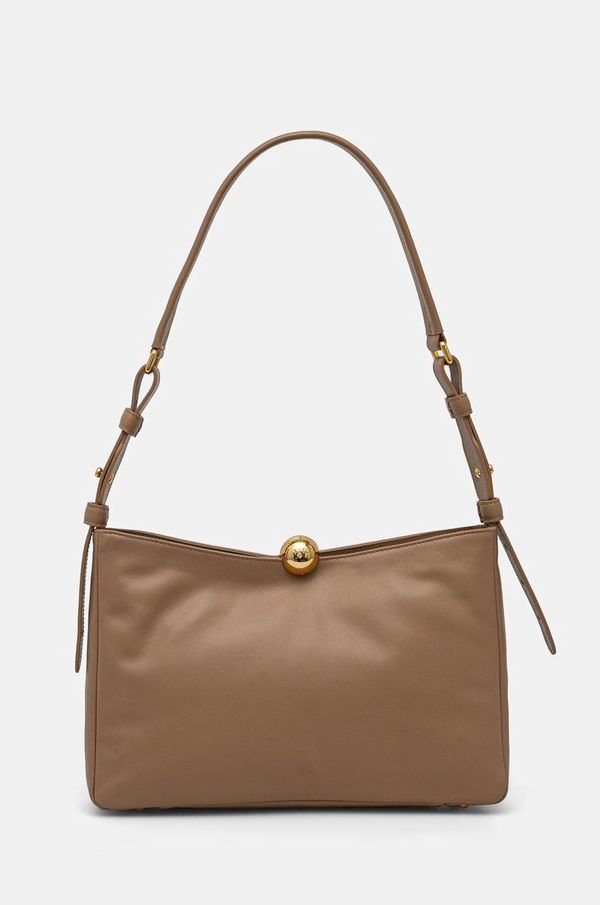 Furla Usnjena torbica Furla rjava barva, WB01403.BX3168.YU500