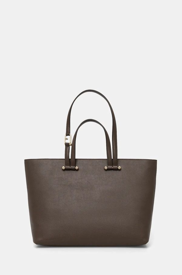 Furla Usnjena torbica Furla rjava barva, WB01453 BX3169 3579S