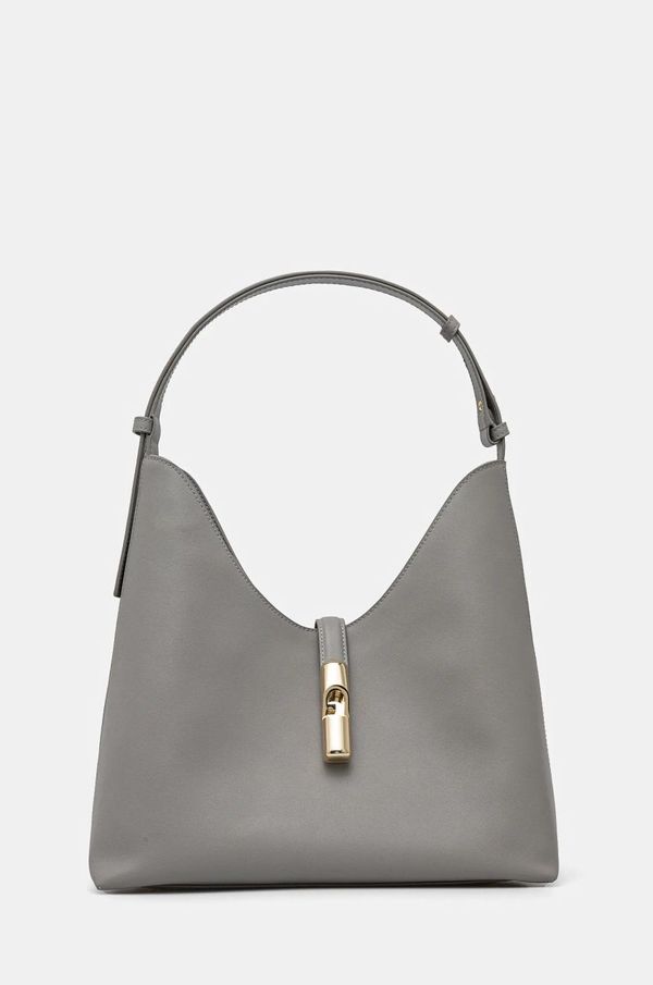 Furla Usnjena torbica Furla siva barva, WB01499 BX3104 3291S