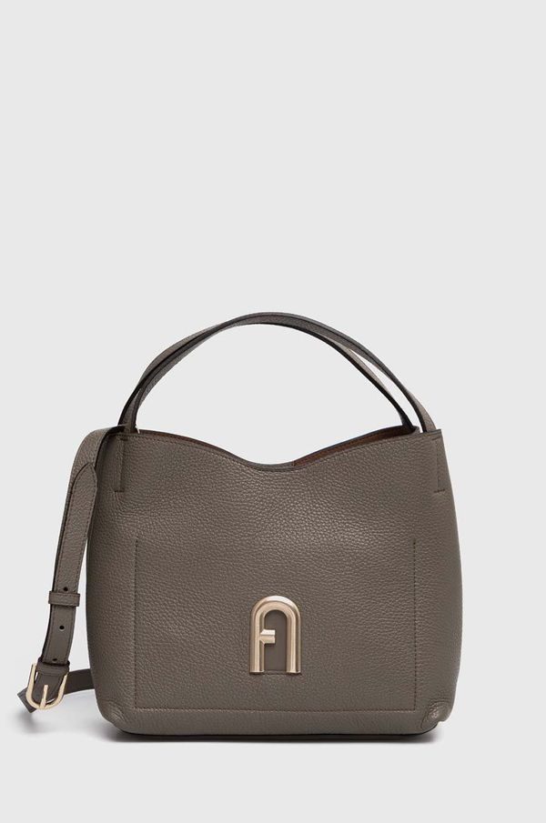 Furla Usnjena torbica Furla zelena barva, WB00507 HSF000 2810S