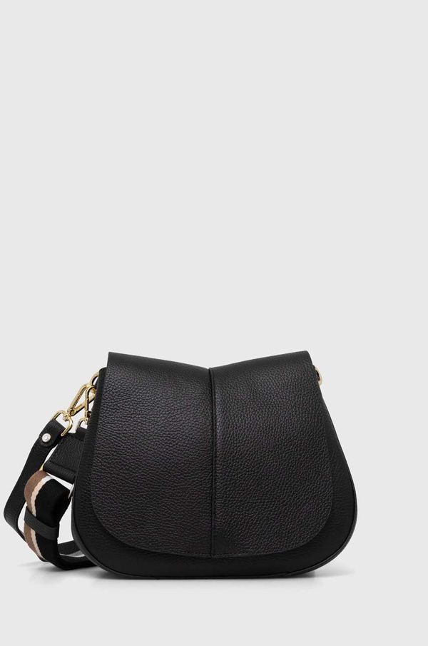 Gianni Chiarini Usnjena torbica Gianni Chiarini črna barva