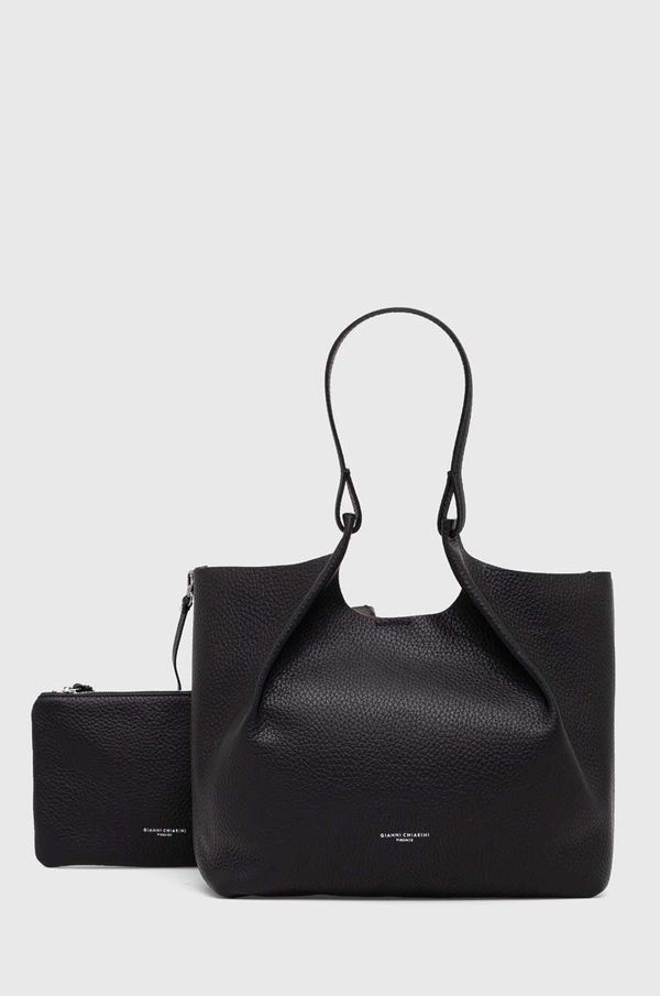 Gianni Chiarini Usnjena torbica Gianni Chiarini DUA črna barva, BS 9720 RNGDBL