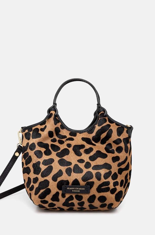 Gianni Chiarini Usnjena torbica Gianni Chiarini DUA rjava barva, BS 11108 HORSY