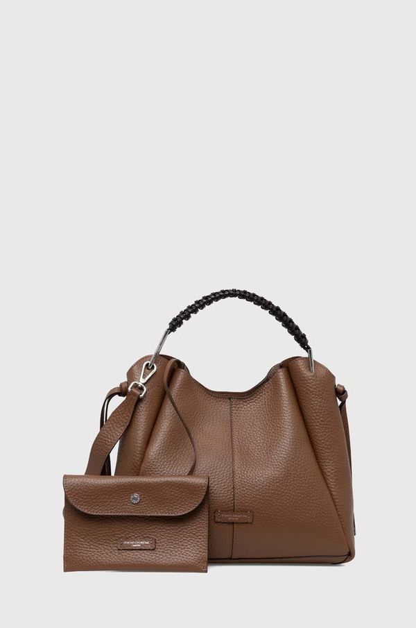 Gianni Chiarini Usnjena torbica Gianni Chiarini ERA rjava barva, BS 10810 TKLSD