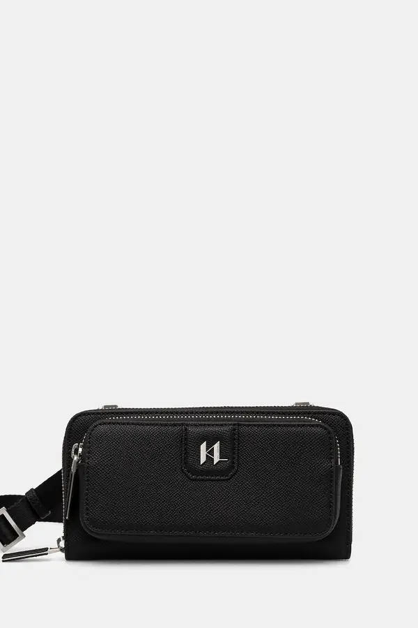Karl Lagerfeld Usnjena torbica Karl Lagerfeld K/MONOGRAM